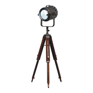 GLOBAL VISION DIRECT 100cm Chrome Tripod Floor Lamp