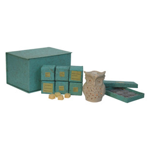 GLOBAL VISION DIRECT Owl Wax Melter Set (Lemon & Pine, Jasmine & Lime, Orange, Lime And Basil White Tea Sage Honeysuckle & Jasmine Grapefruit & Mangosteen)