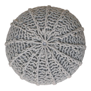 GLOBAL VISION DIRECT 50cm Wide Round Pouffe Ottoman