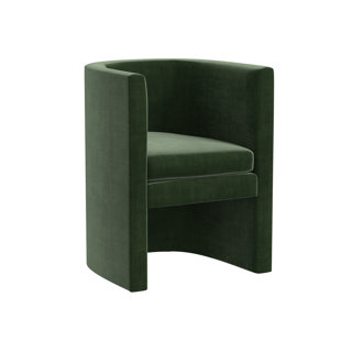 RED FROM SCALAMANDRÉ Logan Red from Scalamandre Crafted by Cloth & Company Barrel Chair