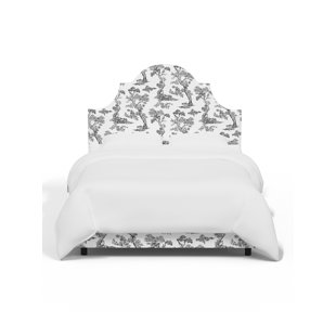 RED FROM SCALAMANDRÉ Red from Scalamandre Crafted by Cloth & Company Geneva Bed in Pattern