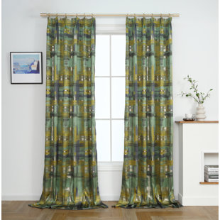 VISIONARY HOME Polyester Room Darkening Curtain Pair