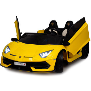 AMERICAS TOYS PROJECT Lamborghini 2-seater Ride On Car With Mp4 Touch Screen, Drift Function