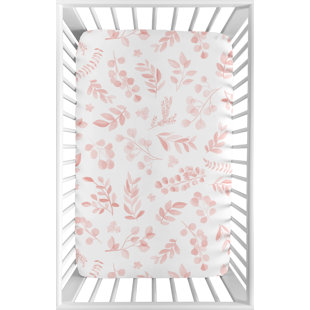 SWEET JOJO DESIGNS Botanical Fitted Mini Crib Sheet