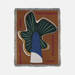 KARBON MARKET Wild Mushroom Throw