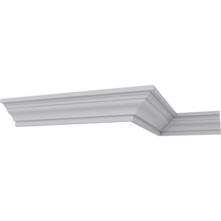 EKENA MILLWORK 4"H x 4 5/8"P x 6 1/8"F x 94 1/2"L Classic Smooth Crown Moulding