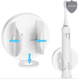 MENGGUTONG Electric Gravity Holder, Auto Lock & Release Holder, Stand Electric Toothbrush Body Base Stander for Bathroom, Adhesive Wall Mounted Toothbrush Holder