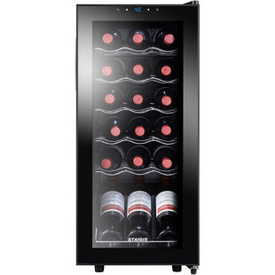 STAIGIS Single Zone 13.6'' Freestanding 18 Bottle Wine Refrigerator