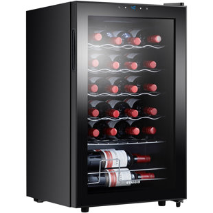 STAIGIS Single Zone 17.3'' Freestanding 24 Bottle Wine Refrigerator