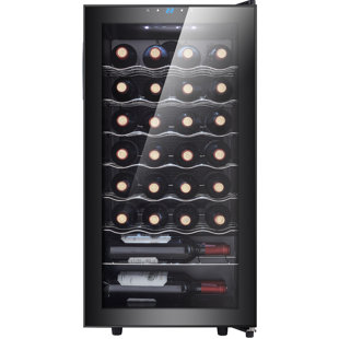 STAIGIS Single Zone 17.3'' Freestanding 28 Bottle Wine Refrigerator