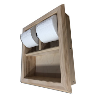 TIMBER TREE CABINETS Hansford Recessed Toilet Paper Holder
