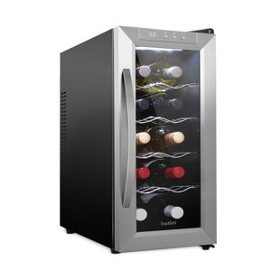 Schmécké Single Zone 10.4'' Freestanding 10 Bottle Wine Refrigerator