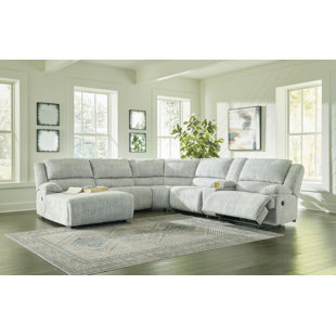 SIGNATURE DESIGN BY ASHLEY McClelland 6 - Piece Upholstered Reclining Sectional