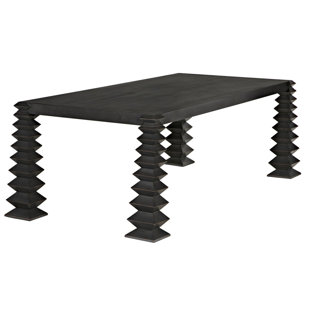 NOIR TRADING INC. Brancusi 95" Mahogany Solid Wood Dining Table