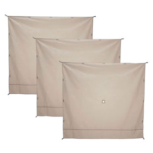 Ardisam, Inc. Beige Fabric Side Wall for Pergola (Set of 3)