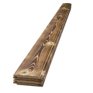 UFP-EDGE 1 in. x 6 in. x 8 ft. Charred Wood Shiplap Boards (Set of 4)