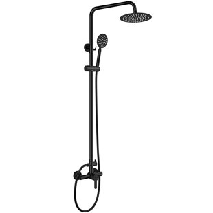 AQUASTYLE Milo Dual Function Outdoor Shower with Single Lever Handle Stainless Steel