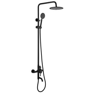 AQUASTYLE Kenzo Triple Function Outdoor Shower with Single Lever Handle Stainless Steel