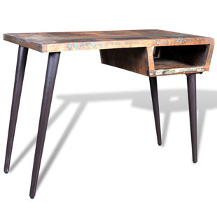 WILLISTON FORGE Reclaimed Wood Desk with Iron Legs