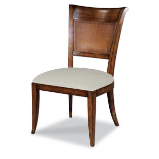 WOODBRIDGE FURNITURE Saber Solid Wood Side Chair in Brown (Set of 2)