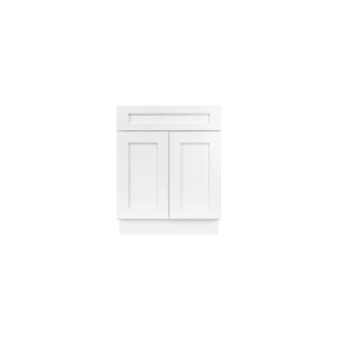 NELSONCABINETRY Brilliant 24" Single Bathroom Vanity Base Only in White