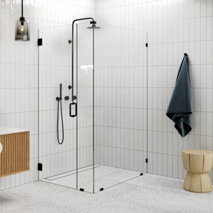 GLASS WAREHOUSE 78" H Pivot Frameless Shower Door