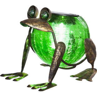 EVERGREEN ENTERPRISES, INC Charlie Green Solar Frog Glass Lantern