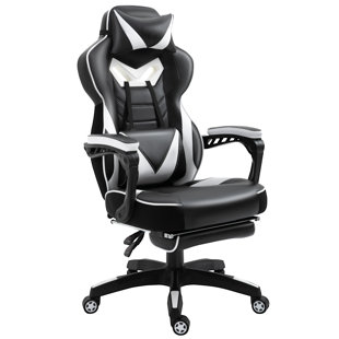 Inbox Zero Jagjit Adjustable Reclining Ergonomic Faux Leather Swiveling PC & Racing Game Chair