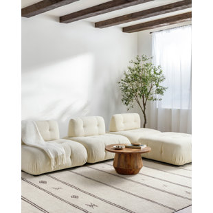 Becki Owens x Livabliss Modern Scandi Boho Beige Dark Brown Area Rug