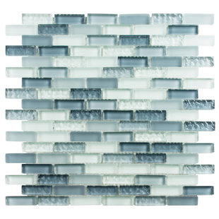 ANDOVA Bali 5/8" x 2" Brick Joint Glass Mosaic Wall & Floor Tile