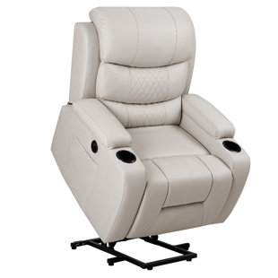 EBERN DESIGNS Oversize Power Lift Recliner Chair with Heated and Vibration Massage for Elderly