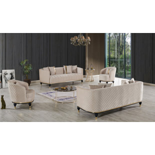HOMEDORA 4 - Piece Living Room Set