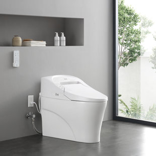 Ove Decors Virtuoso Tank Smart Toilet 1.28 GPF Elongated Bidet Toilet (Seat Included)