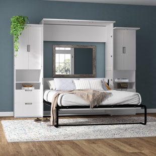 SAND & STABLE™ Luka Murphy Bed and 2 Storage Cabinets