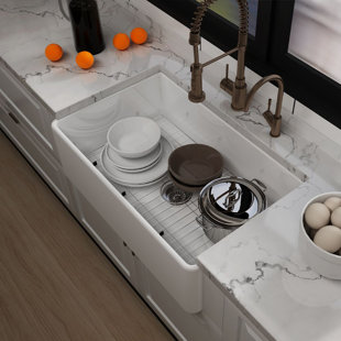 SCHNAPPI Drop-In Single Bowl Fireclay Kitchen Sink