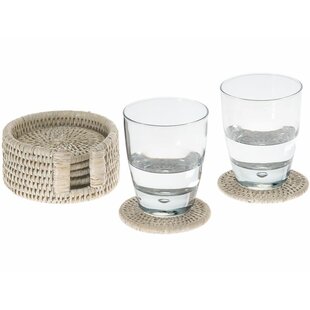 BEACHCREST HOME™ Everard Round 1 Piece Coaster Set With Holder