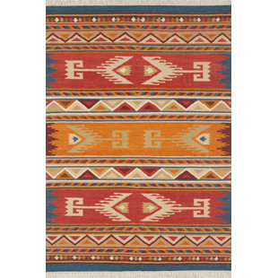 MILLWOOD PINES Clemente Southwestern Handwoven Flatweave Reversible Wool Kilim Rug
