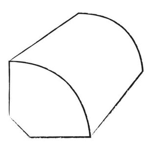 ARTISTIC FINISHES 0.75" x 1.2" x 94" Red Oak Quarter Round