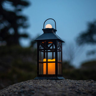 STEADY DOGGIE 14.04'' Solar Powered Outdoor Lantern