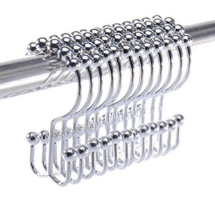2LB DEPOT Stainless Steel Rust Resistant Shower Curtain Hook