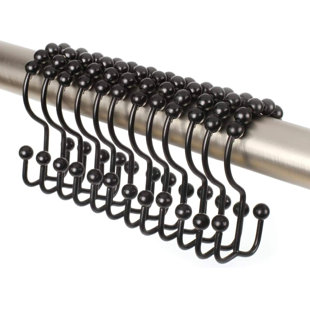 2LB DEPOT Stainless Steel Shower Curtain Hook (Set of 12)