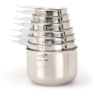 2LB Depot 7 -Piece Stainless Steel Measuring Cup Set