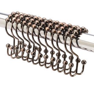 2LB DEPOT Set of 12 Rods Shower Curtain Hooks (Set of 12)