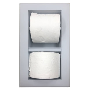 TIMBER TREE CABINETS Butler Double Recessed Toilet Paper Holder
