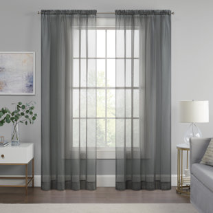 ECLIPSE Livia Sheer Voile Rod Pocket Curtain Panel