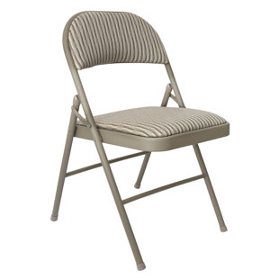 INBOX ZERO Deluxe Folding Chairs Fabric Padded Folding Chair