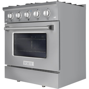 FORTE 30 Inch Freestanding All Gas Range with Natural Gas 4 Sealed Burners 3.53 cu. ft Total Oven Capacity
