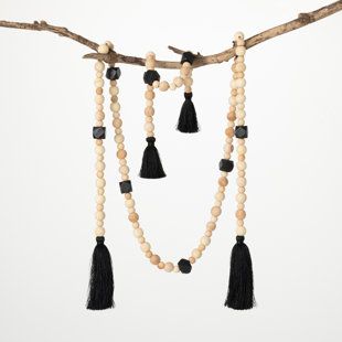 CLOVER LANE Wood 65.25'' Novelty Garland Garland