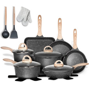 C&G OUTDOORS 1 - Piece Non-Stick Aluminum Cookware Set
