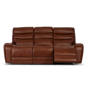 LA-Z-BOY Soren Leather Match Power Reclining Sofa with Power Headrest